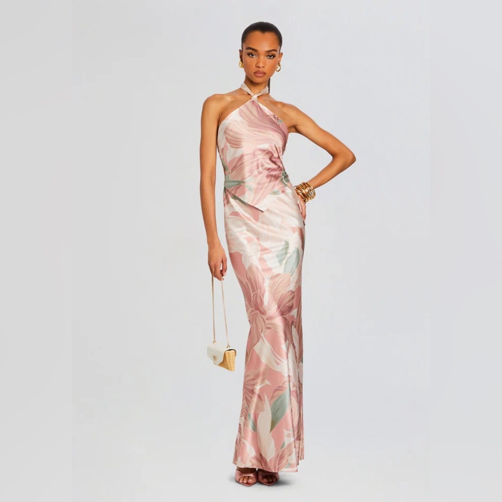 Retrofete, Ester Dress in Pink Botanical